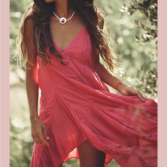 New Free People Slip My Mind Printed Trapeze Dress Size Small - Picture 2 of 10